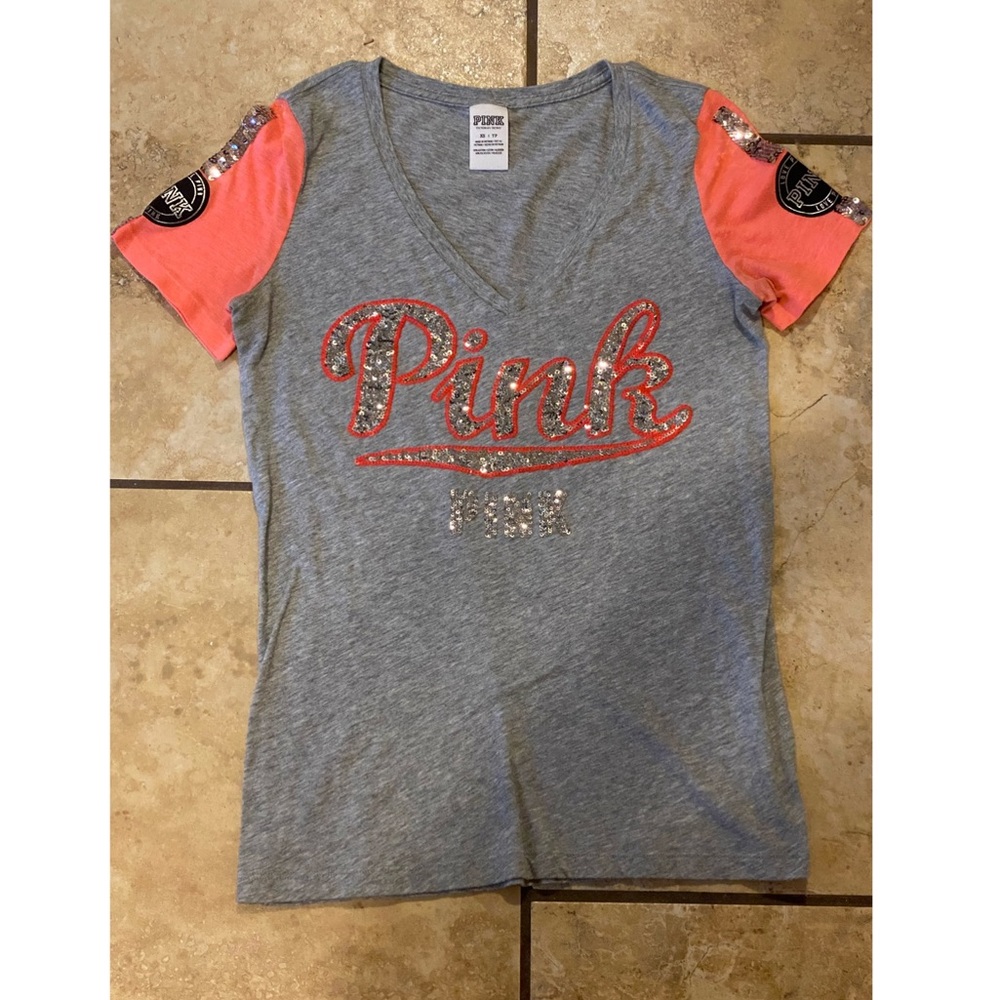 PINK v neck shirt